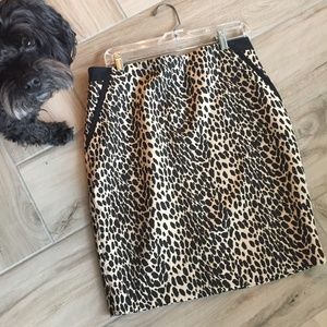 The Limited classic leopard pencil skirt Sz 10
